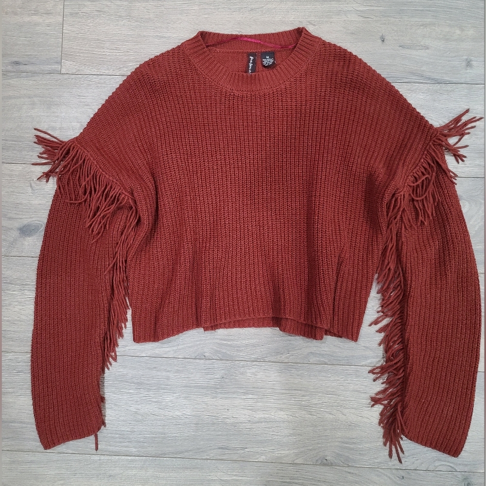 Free For All Women's Cropped Sweater, Size Medium